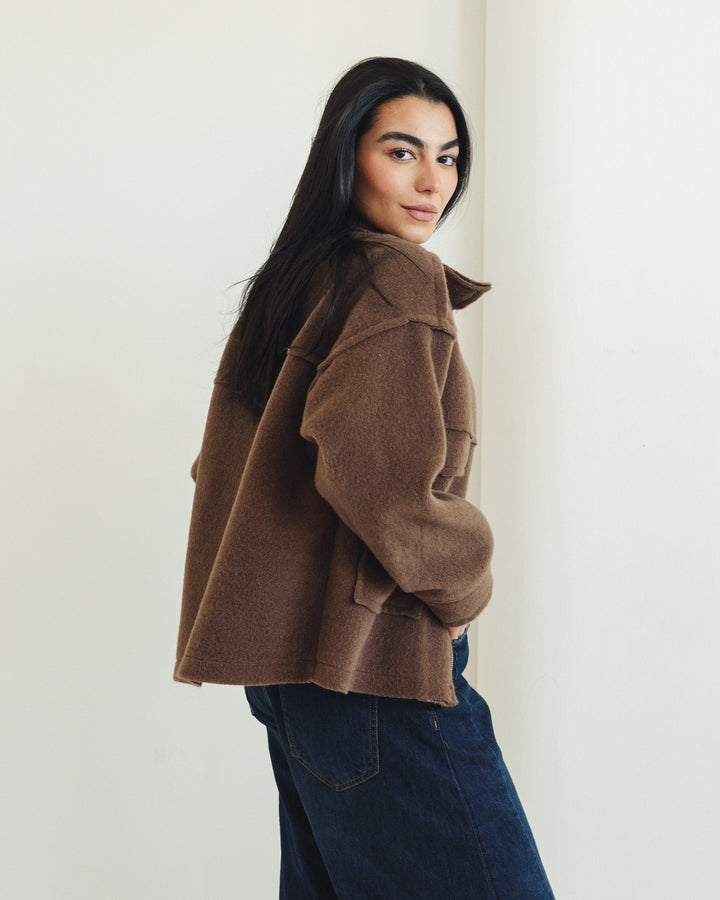 Teddy Jacket in Chocolate