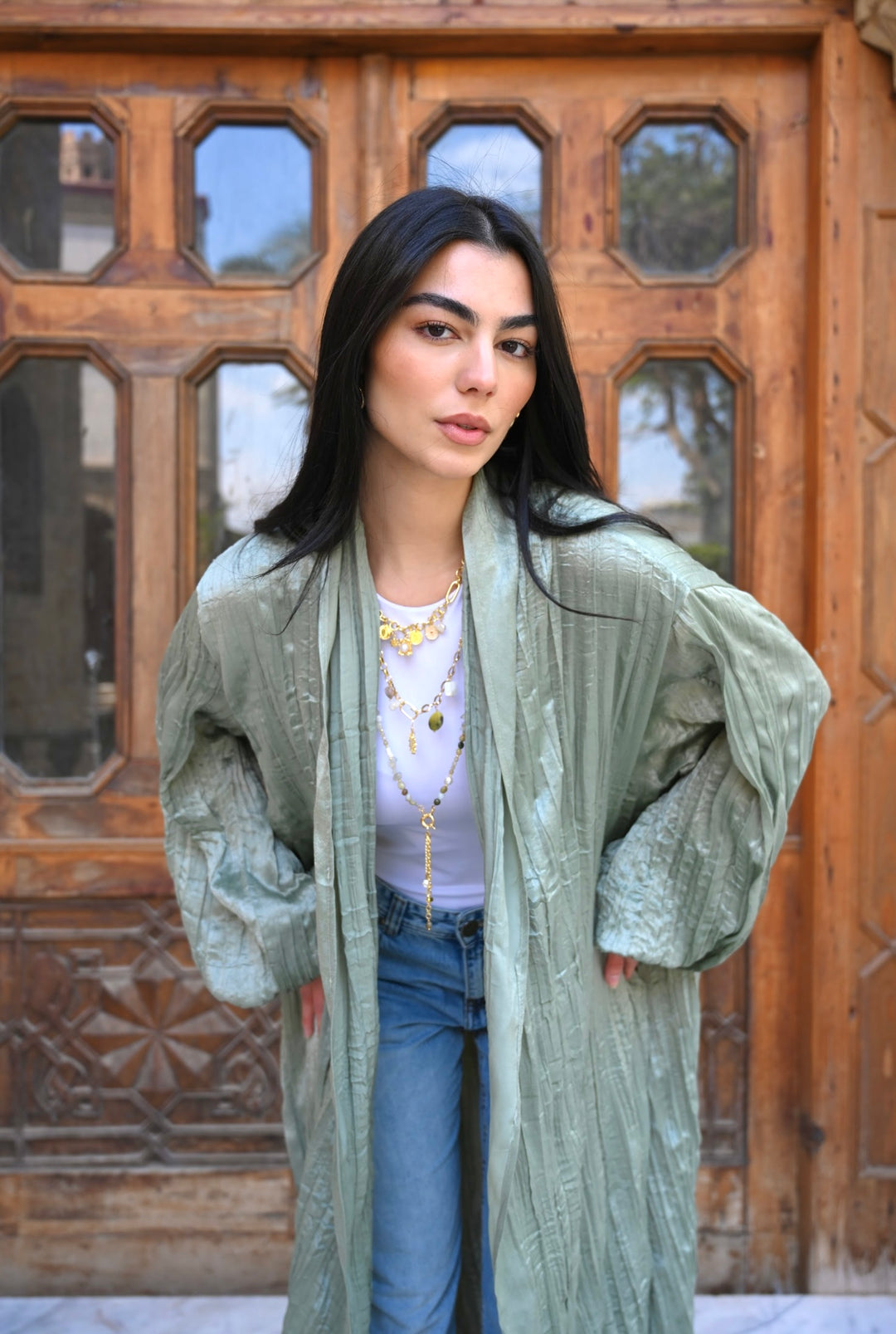 Khayal cardigan in mint green