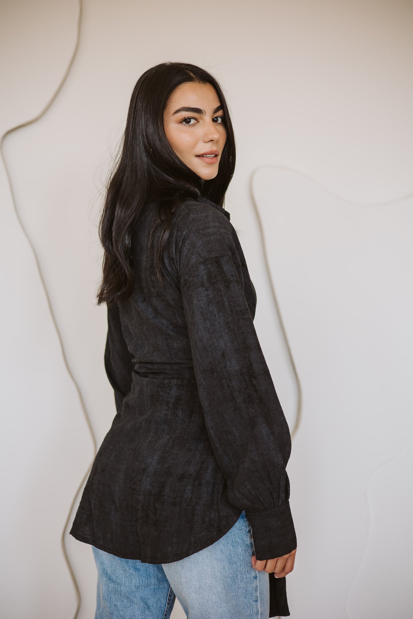 Sienna shirt in black