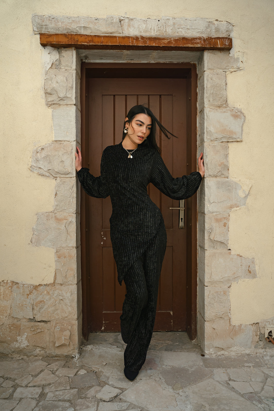 STAR LIGHT SET IN black