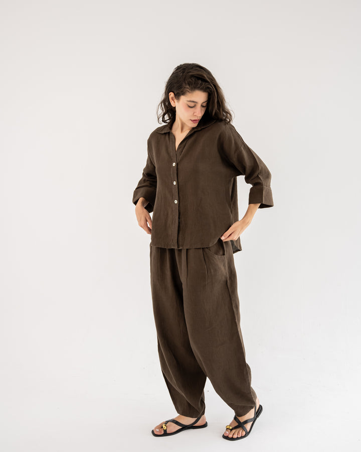 Loose Muse shirt In Brown
