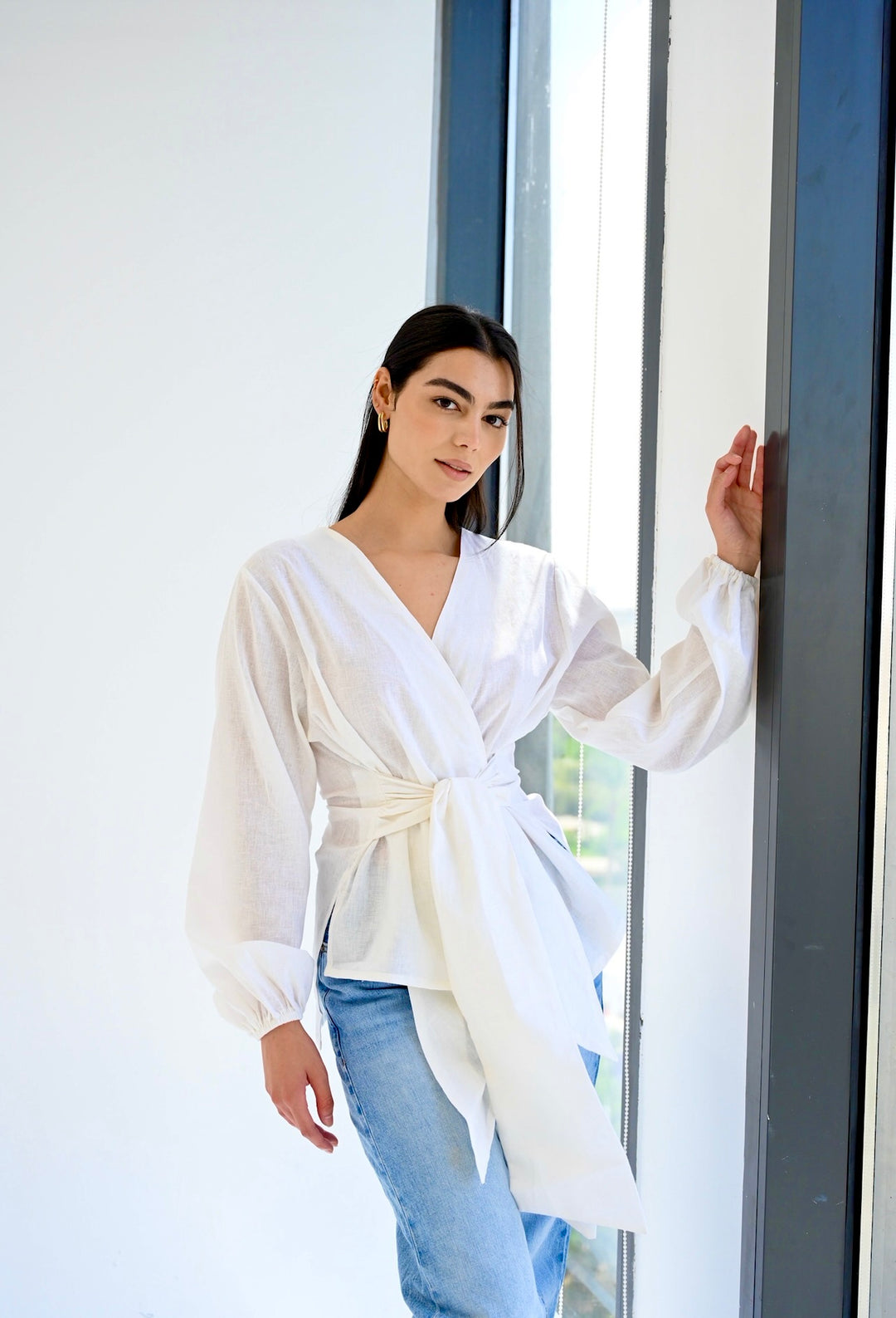 Palmer blouse in off-white