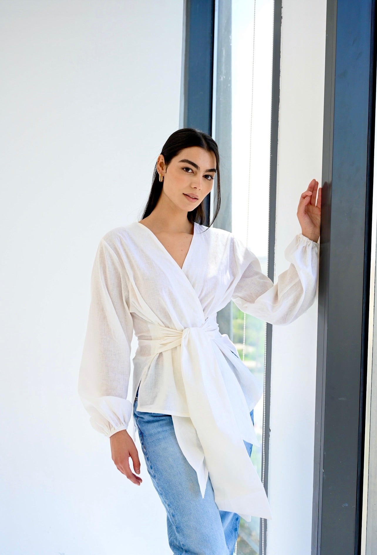 Palmer blouse in off-white