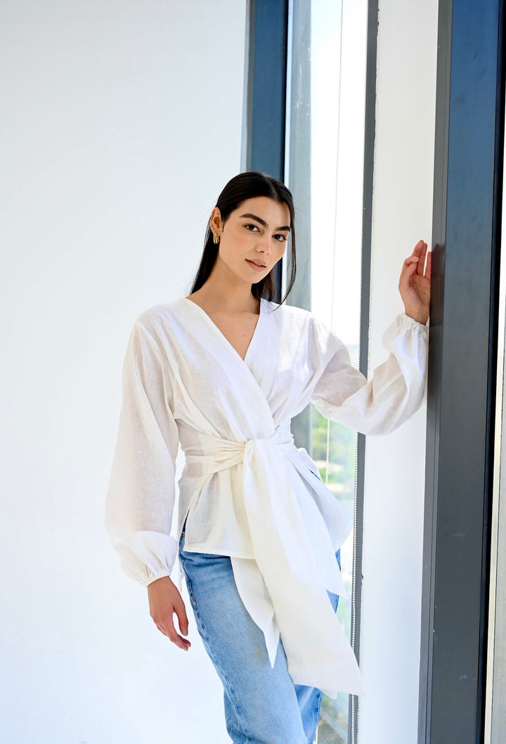 Palmer blouse in off-white