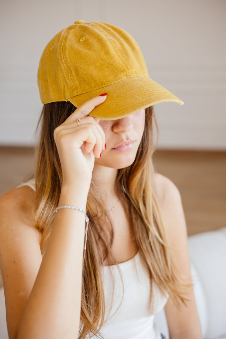 The Coolest Cap In Mustard-Dust