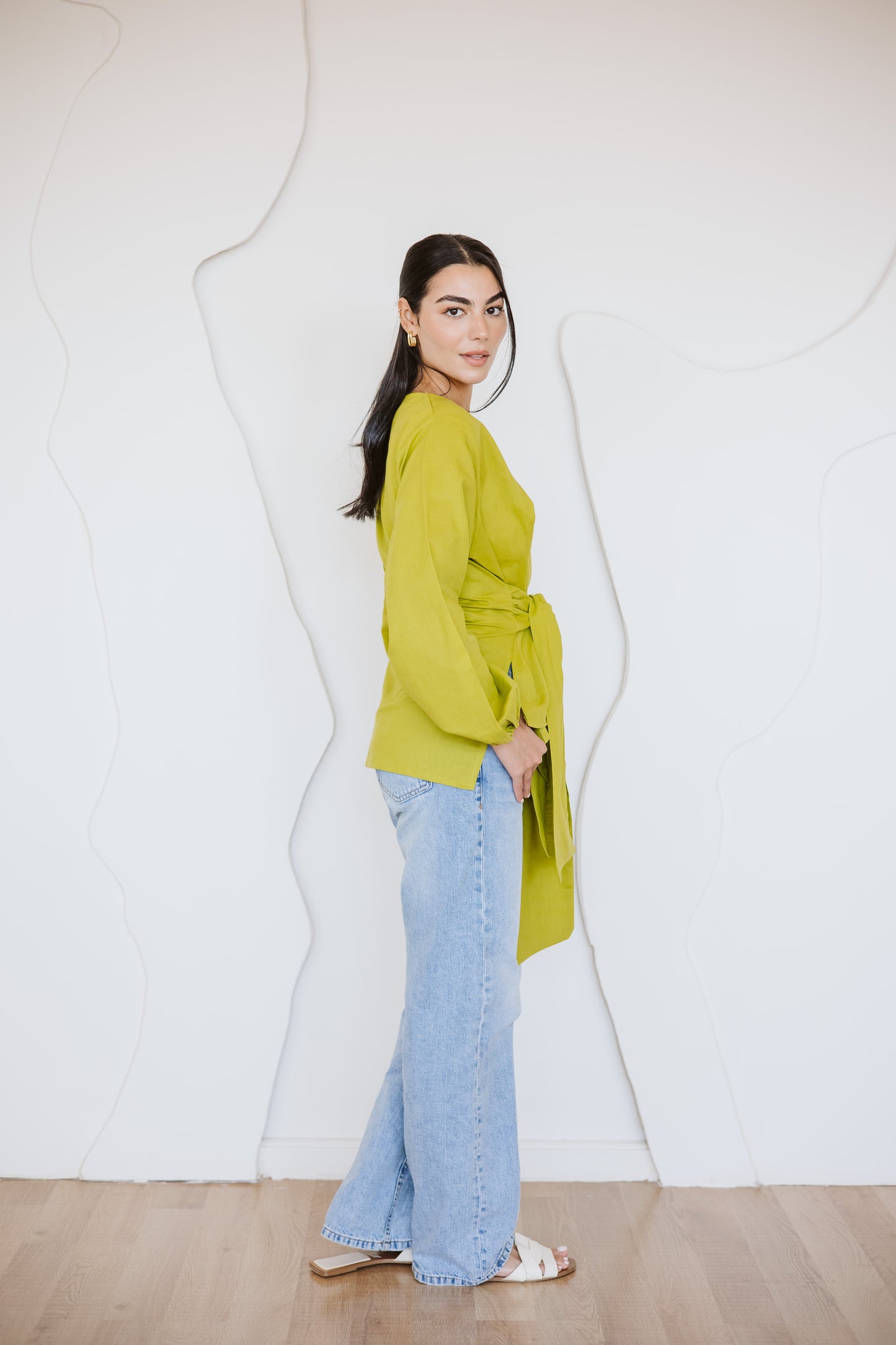 Palmer blouse in lime