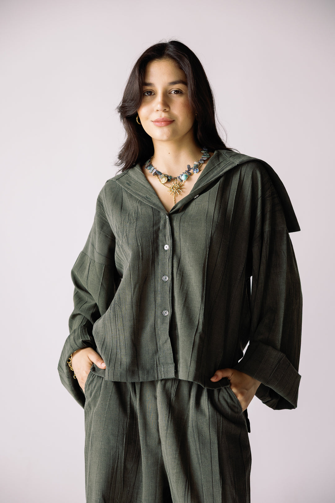 Sailor set in olive