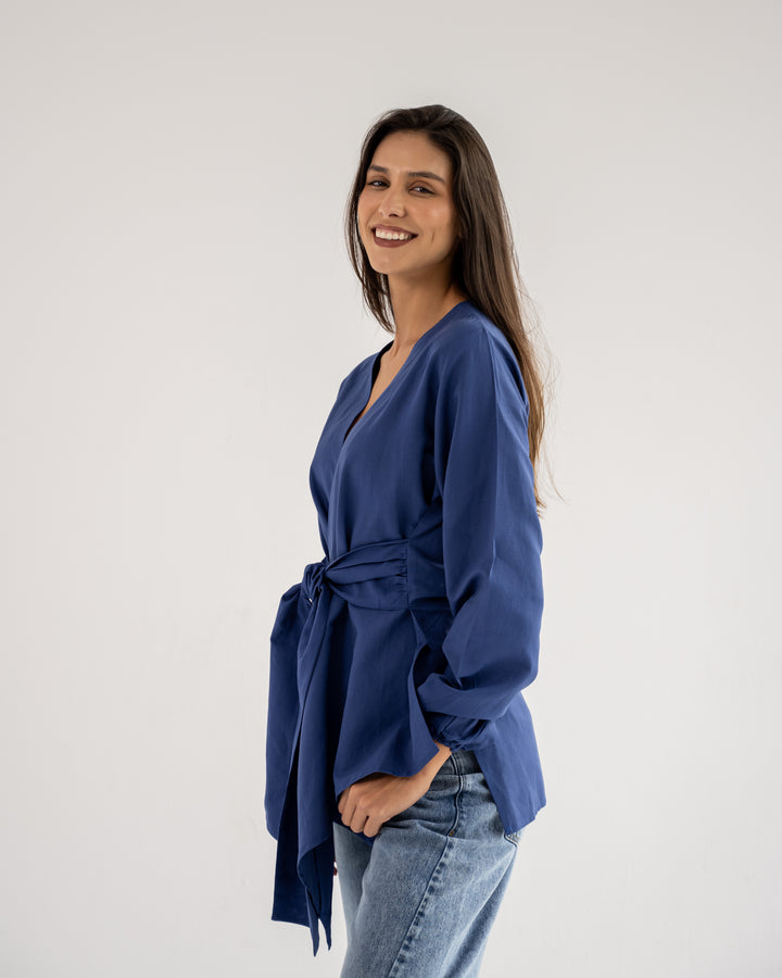 Palmer Blouse In Navy