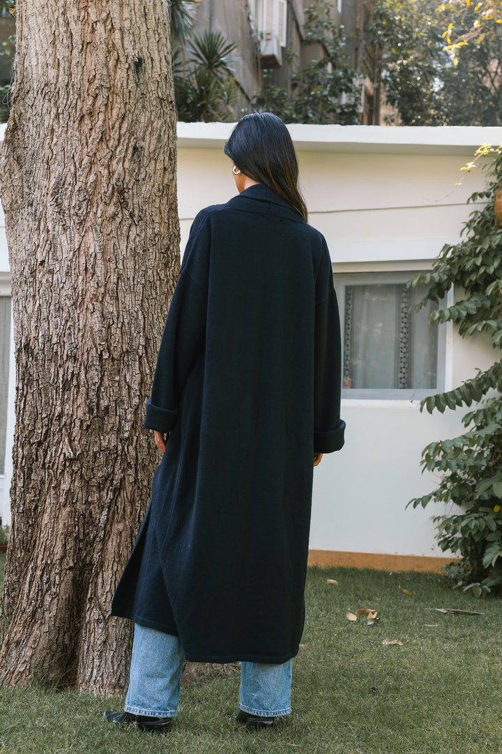 The Longline Cardigan – black