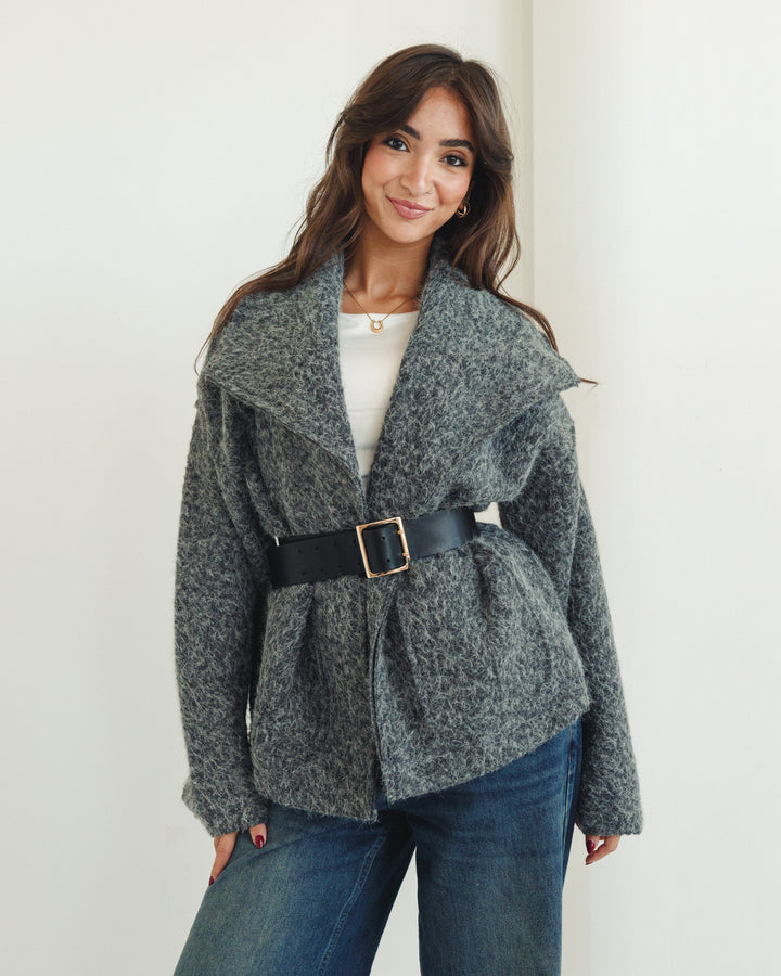 The Mohair Jacket in Grey