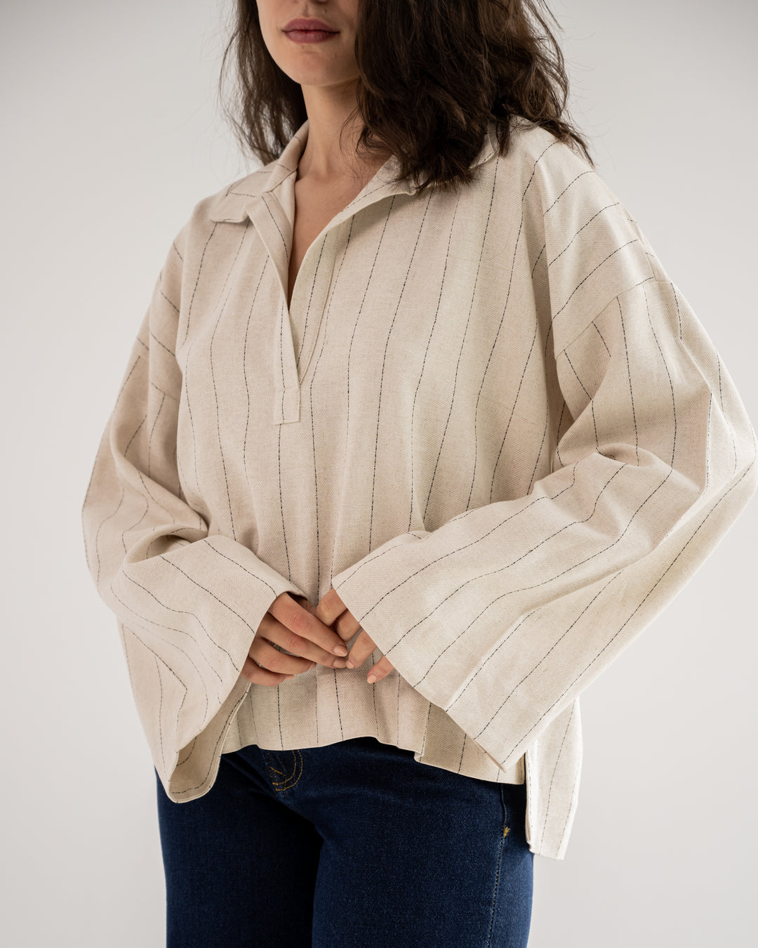 Clean Cut linen top