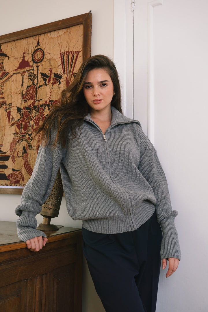 Premium Chunky Knit Jumper – grey