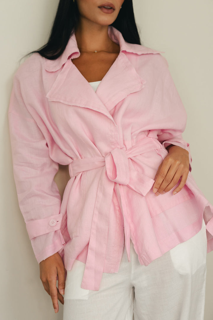 Raw cardigan in pink