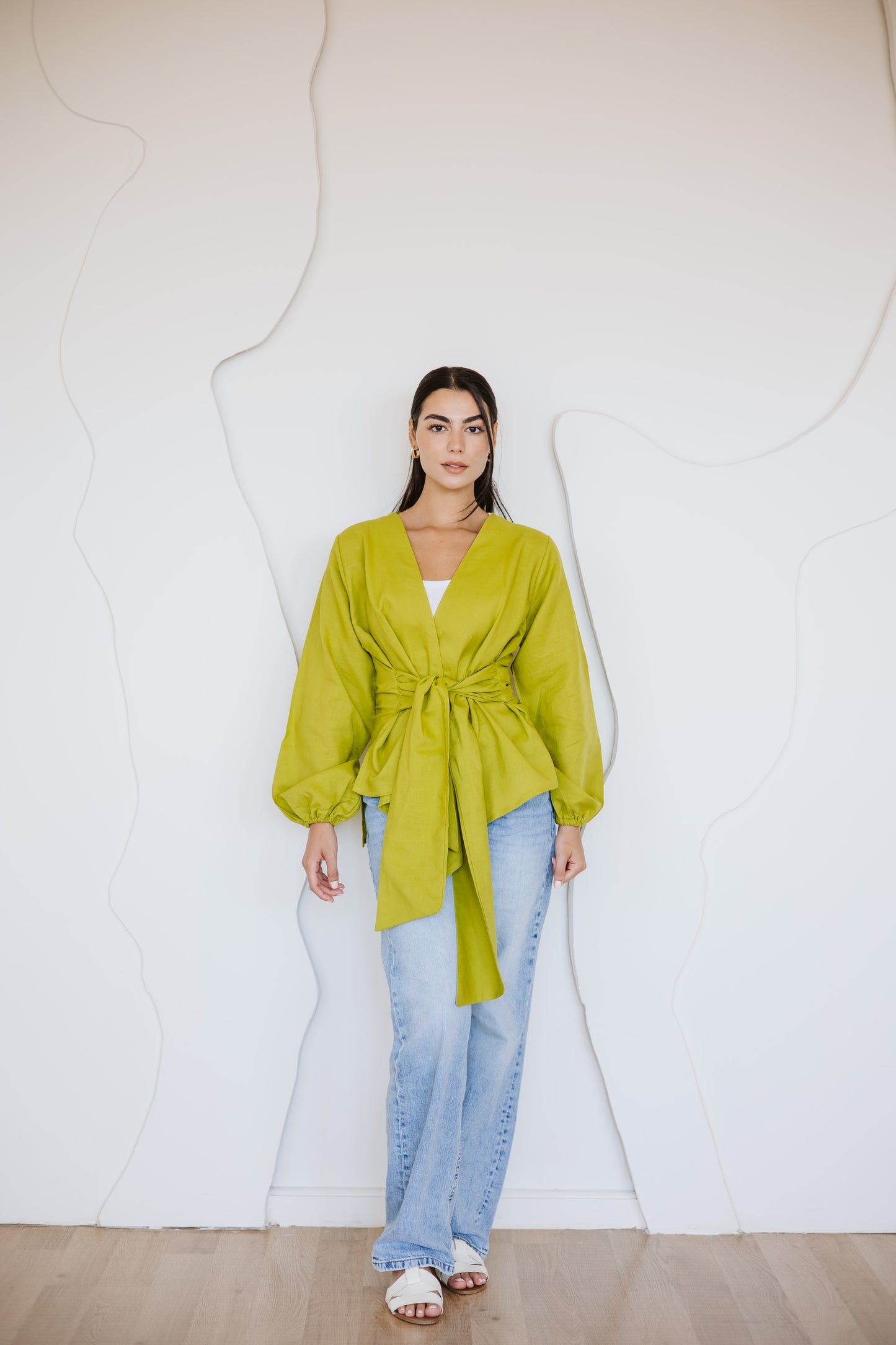 Palmer blouse in lime