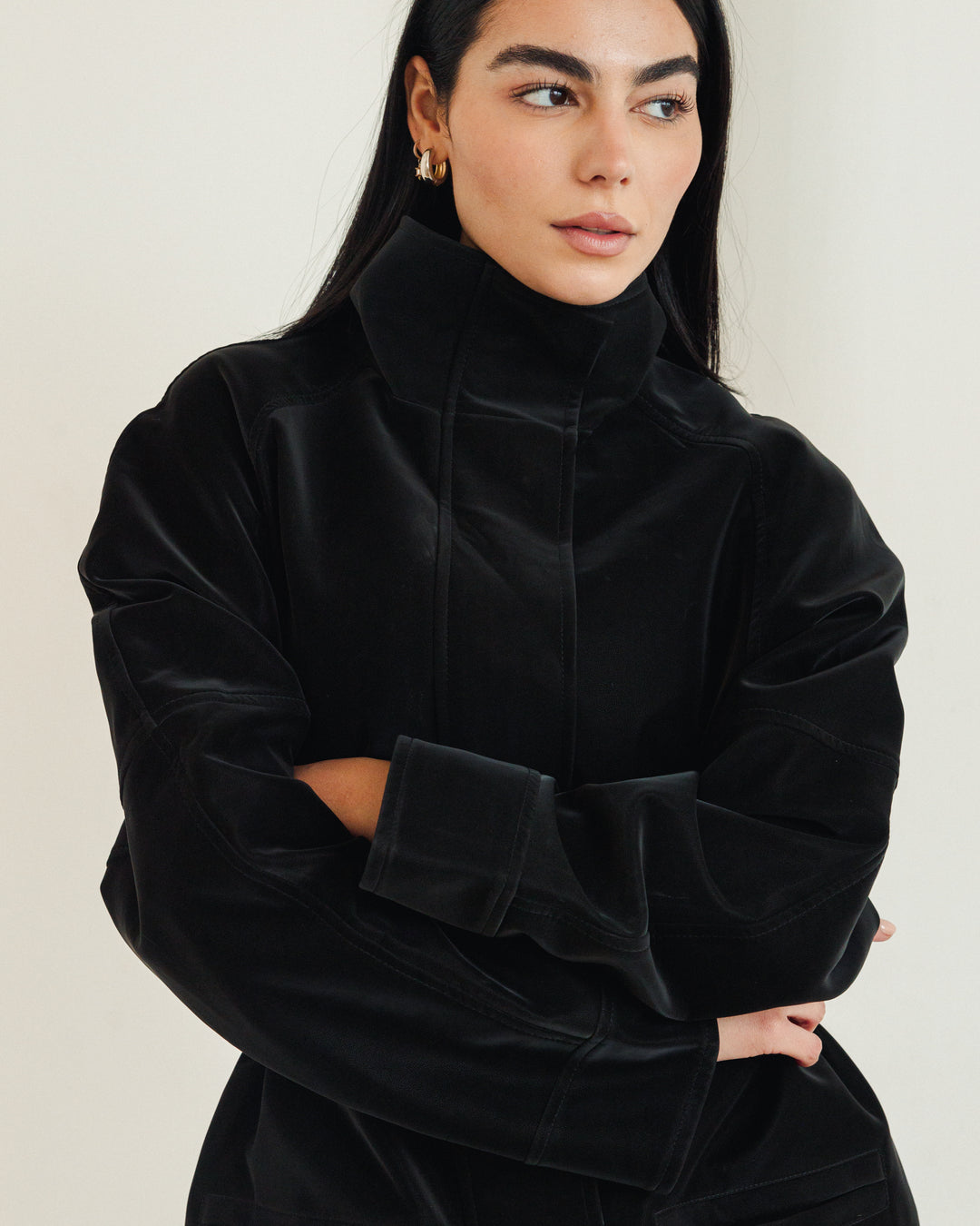 The Saddle Leather Jacket in Black