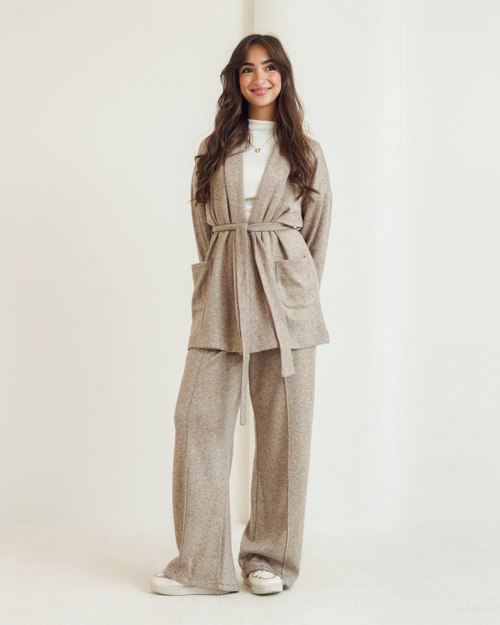 The Cozy Knit Set in Cafe