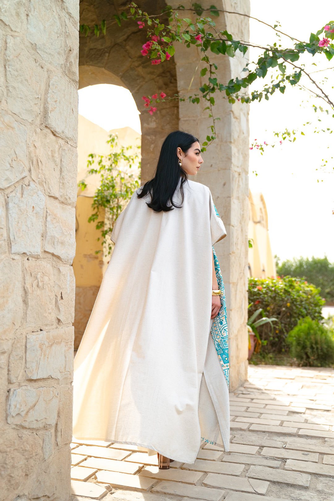 The Turquoise Glow kaftan