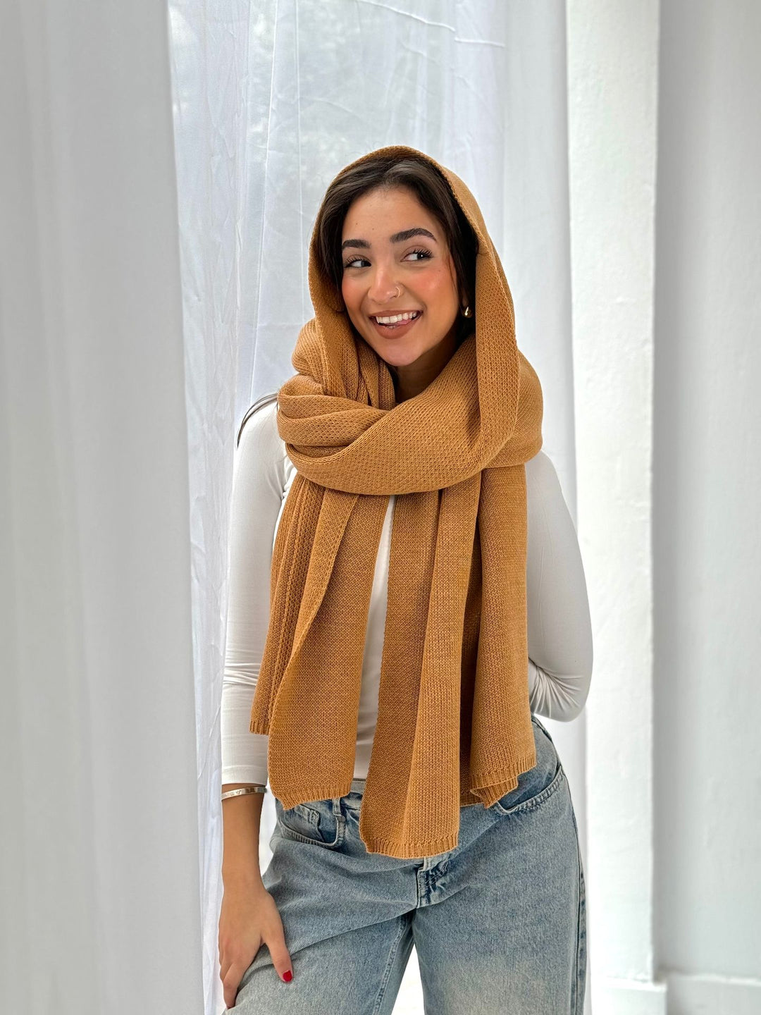 The Dreamy Shawl In Camel