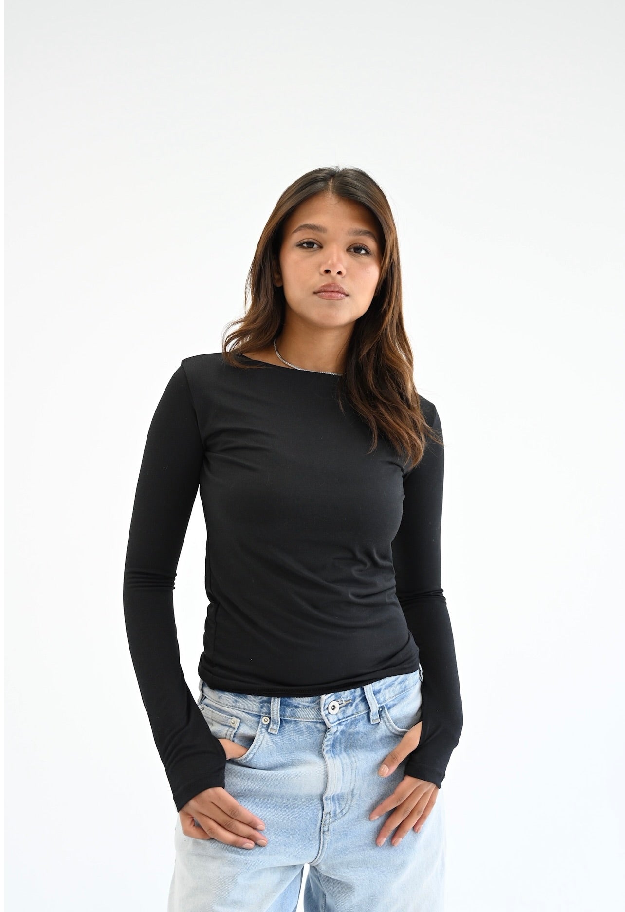 The Essential Long Sleeves Top In Black