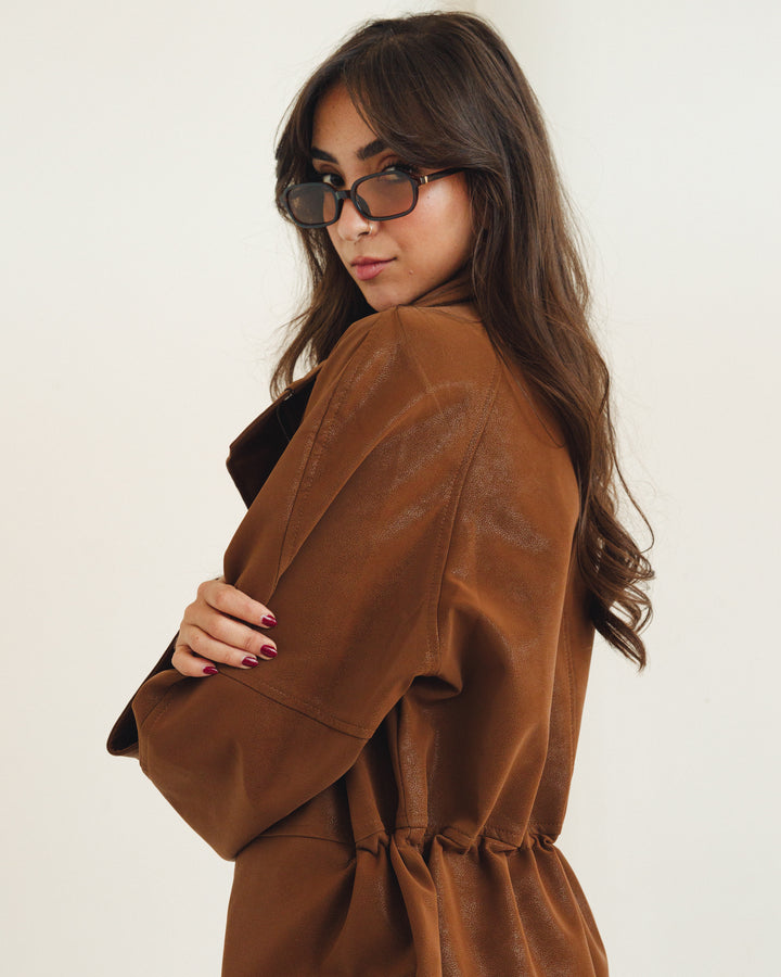 The Saddle Leather Jacket in Havan