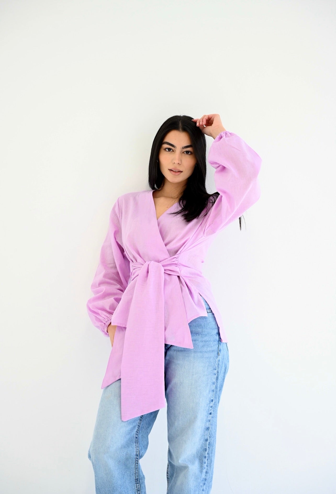 Palmer blouse in lilac