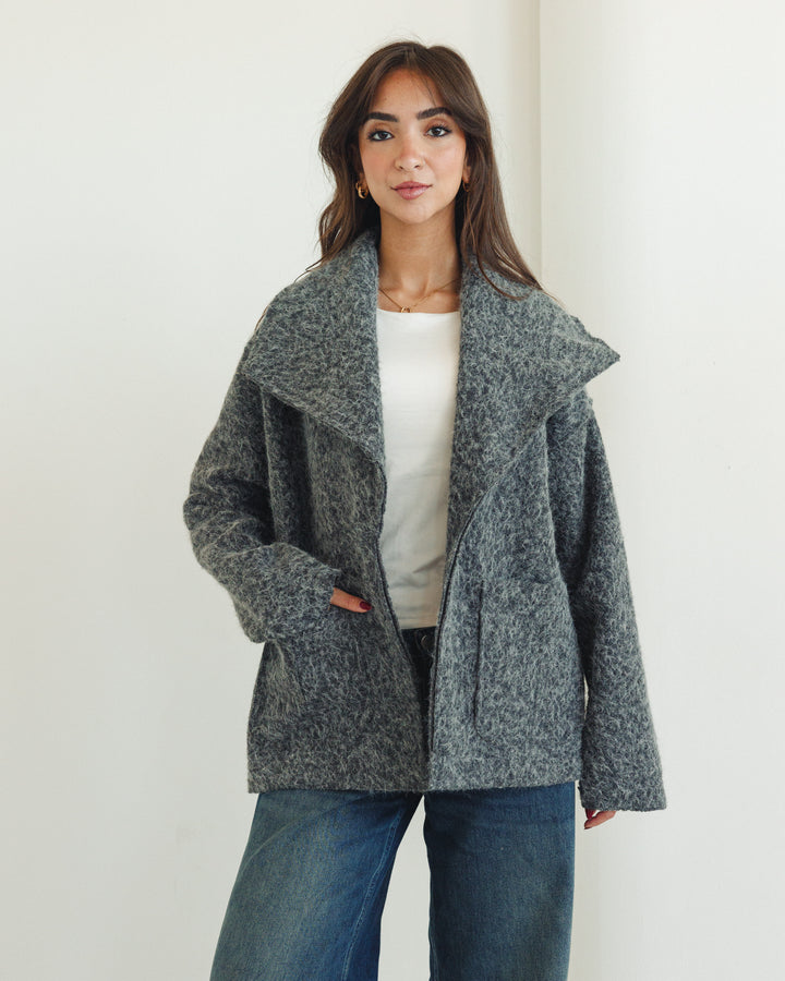 The Mohair Jacket in Grey