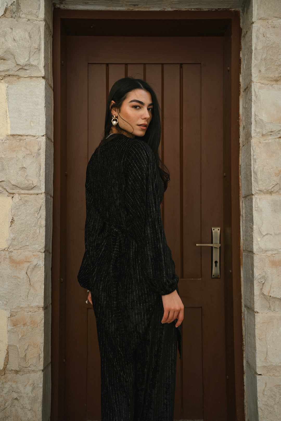 STAR LIGHT SET IN black