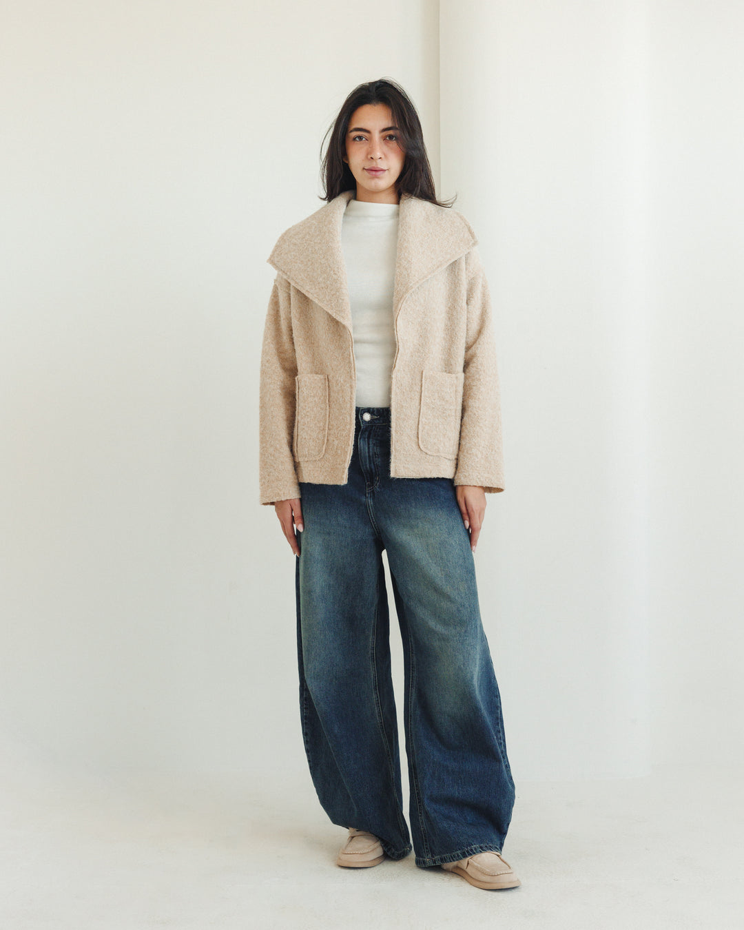 The Mohair Jacket in Beige