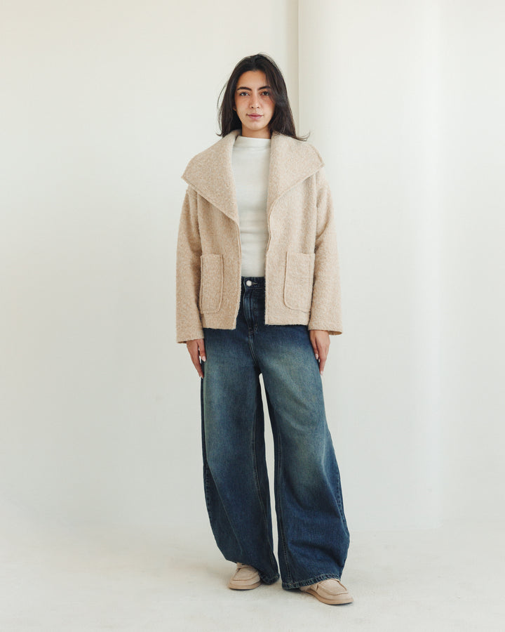 The Mohair Jacket in Beige