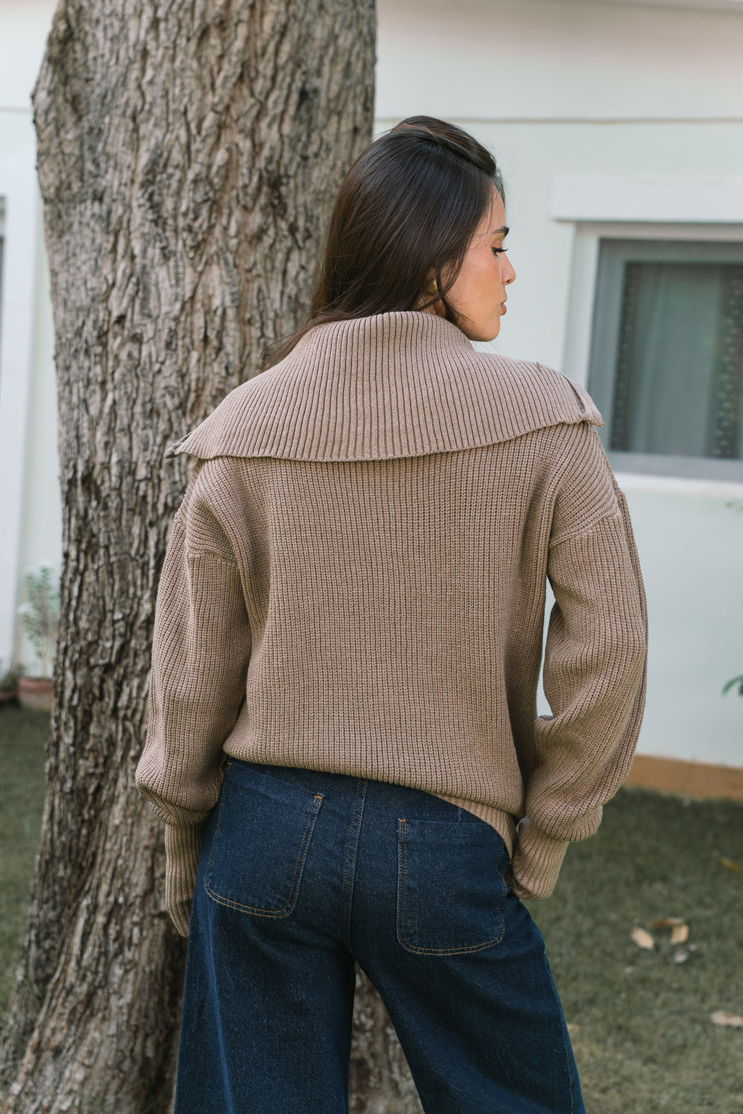 Premium Chunky Knit Jumper – cafe