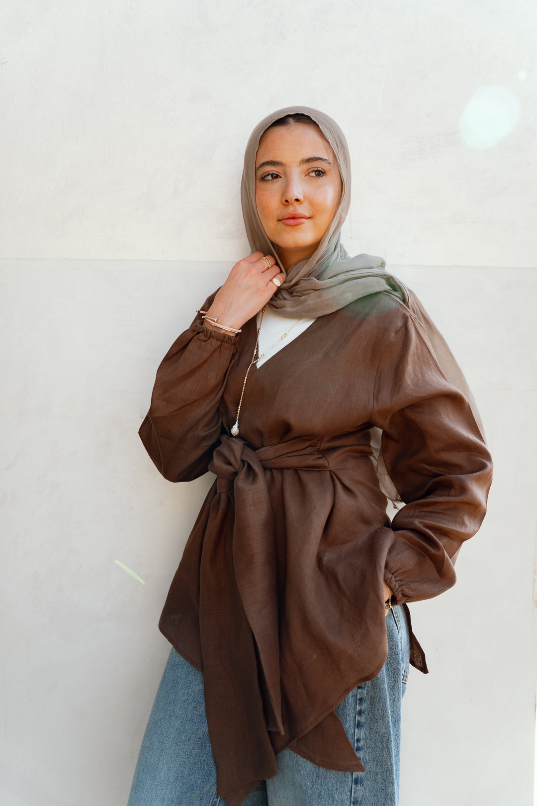 Palmer Blouse In Brown