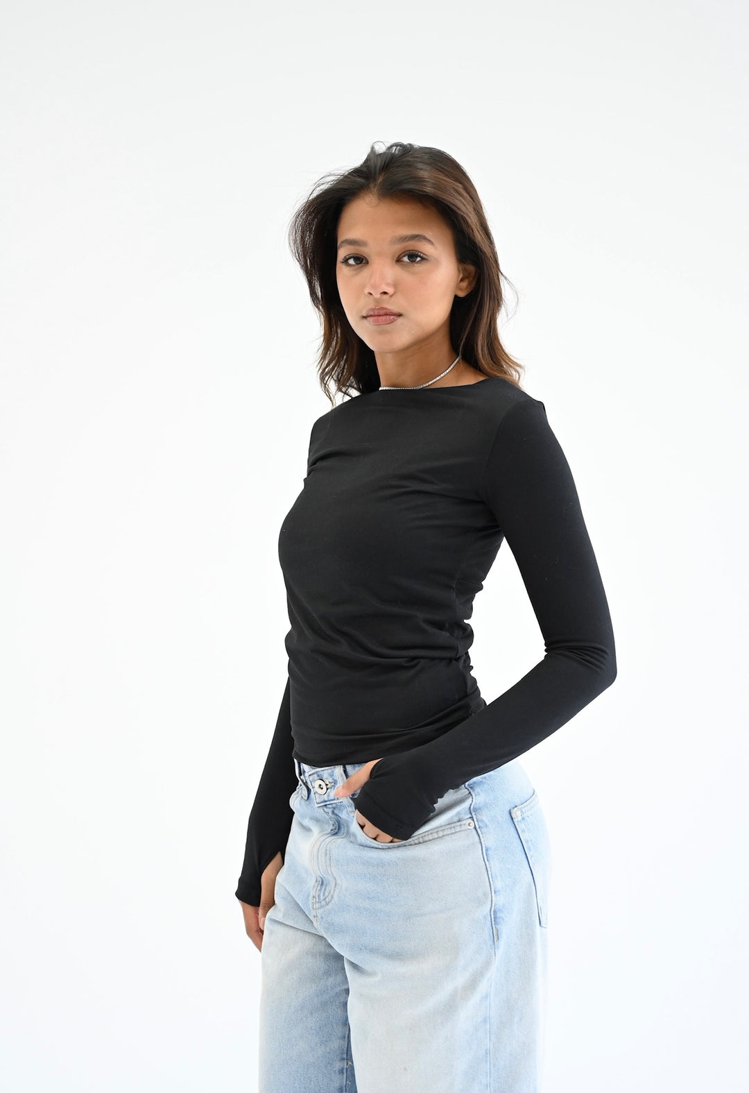 The Essential Long Sleeves Top In Black