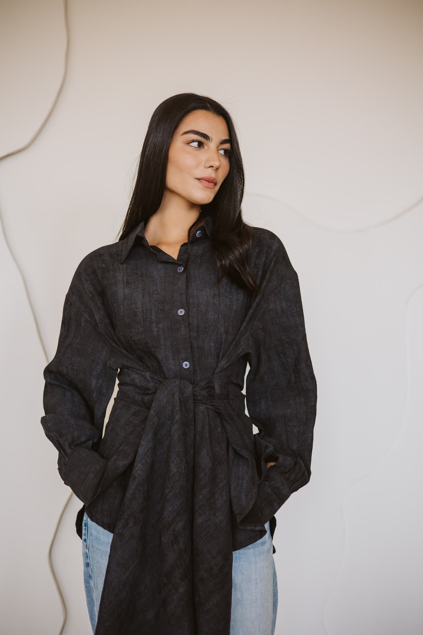 Sienna shirt in black