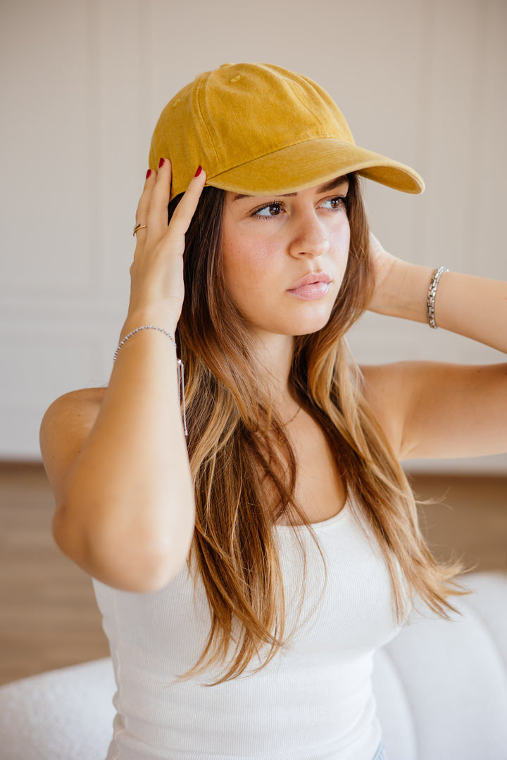 The Coolest Cap In Mustard-Dust