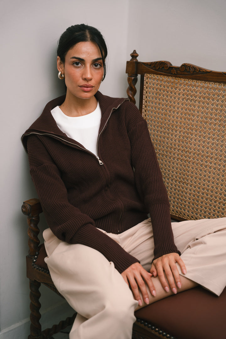 Premium Chunky Knit Jumper – brown