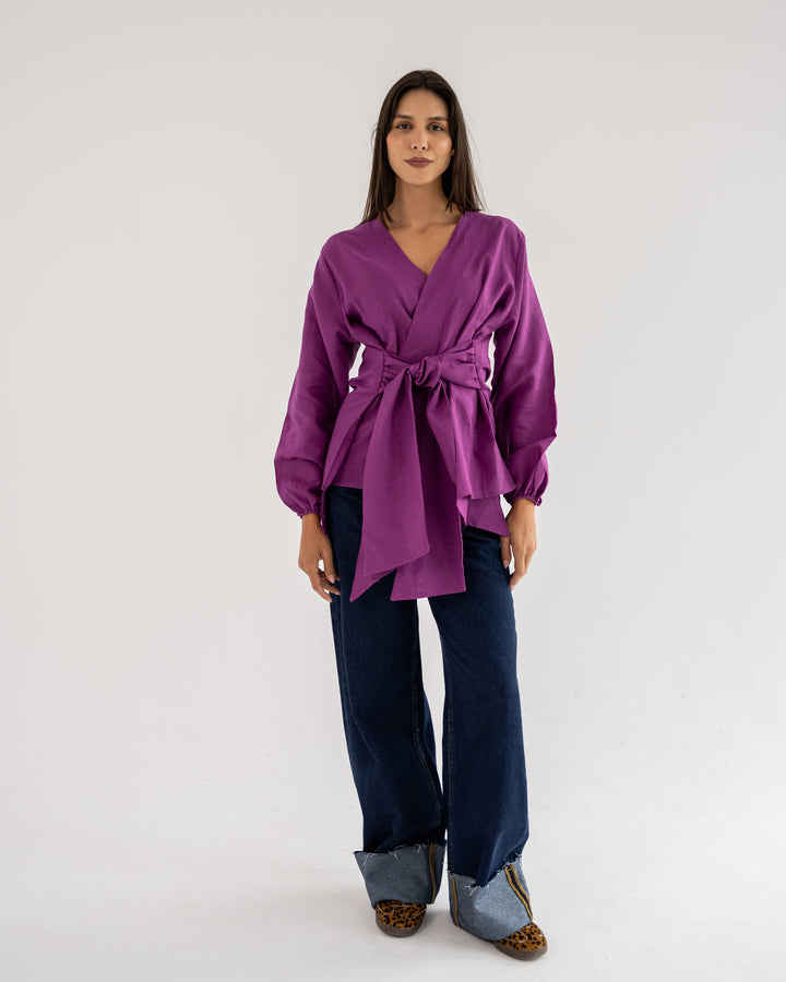 Palmer Blouse In Purple