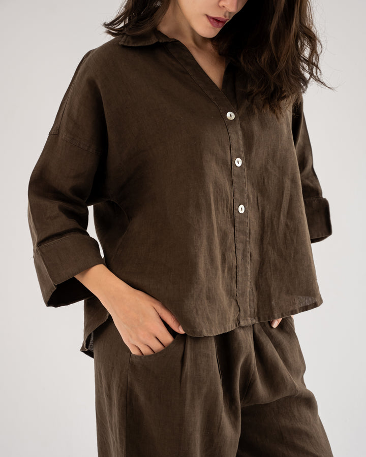 Loose Muse shirt In Brown