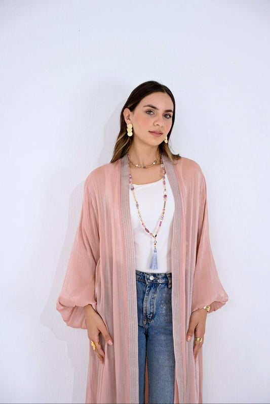 Noor kaftan in rose