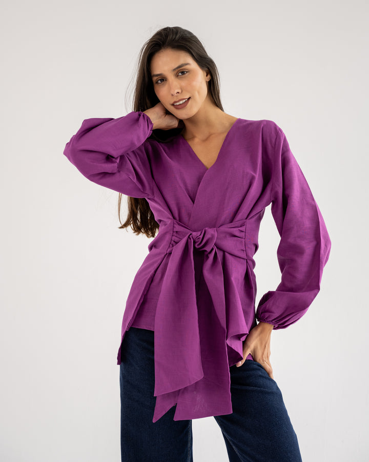 Palmer Blouse In Purple