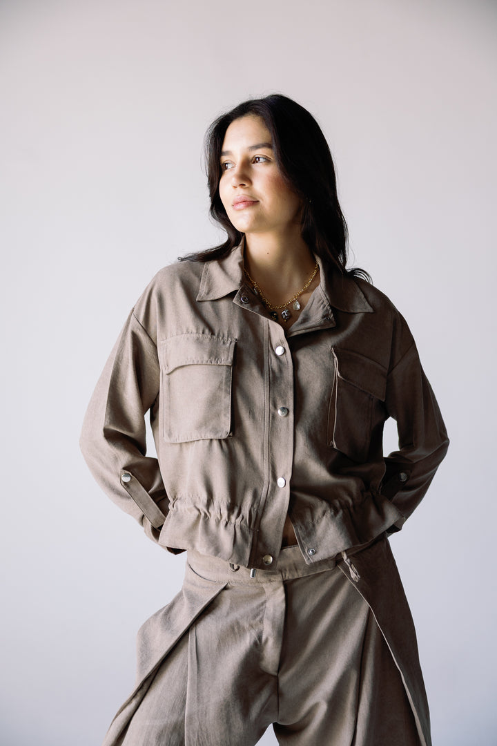 Cobra dune shirt in mocha
