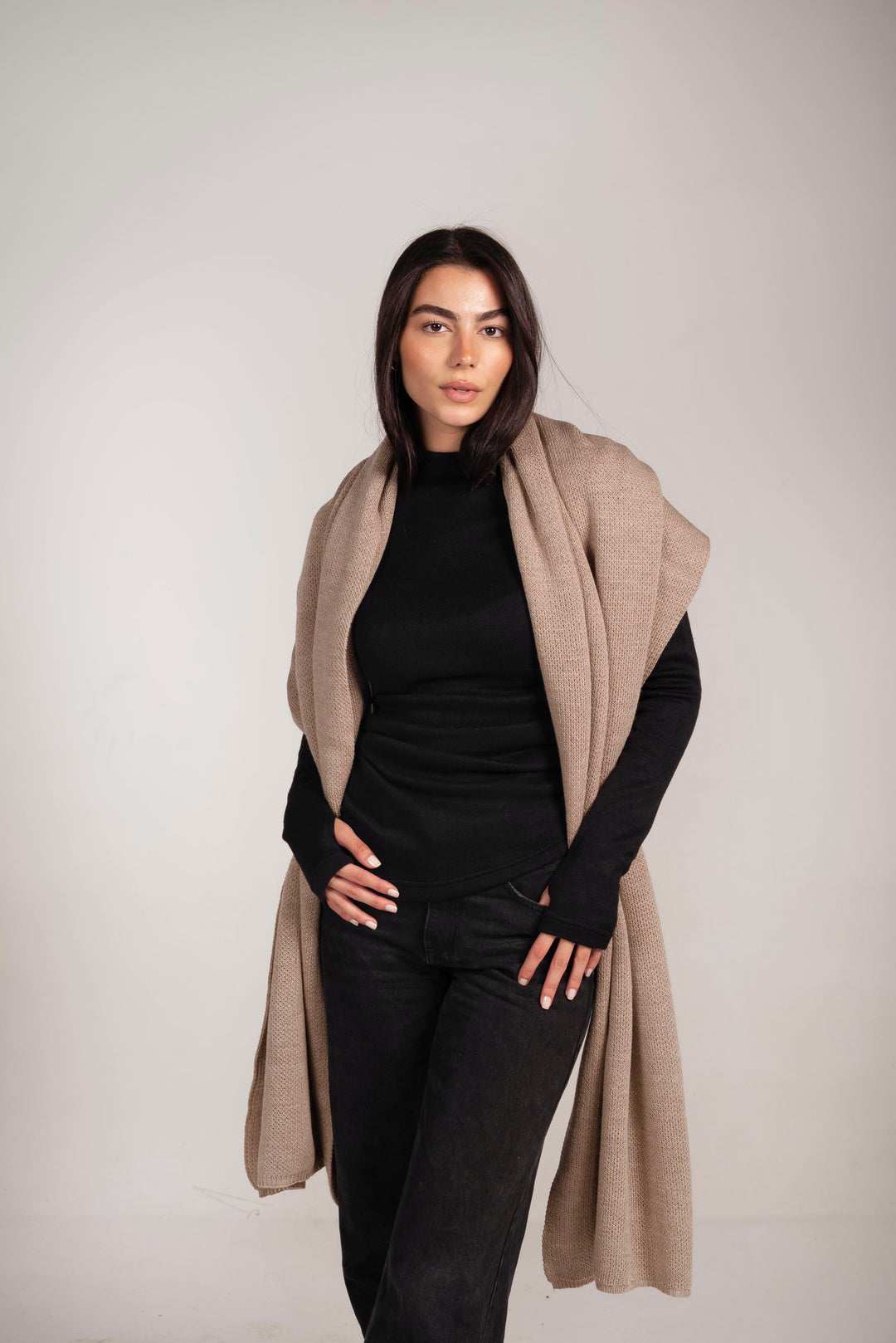 The Dreamy Shawl In Greige