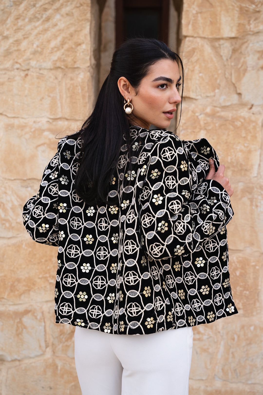 Soft power vevet blazer