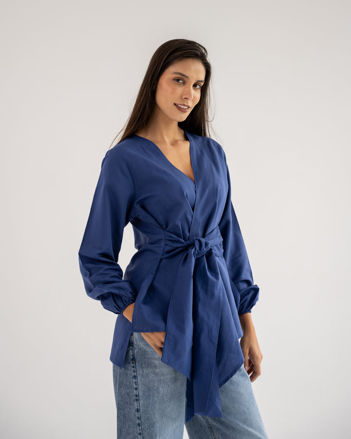 Palmer Blouse In Navy