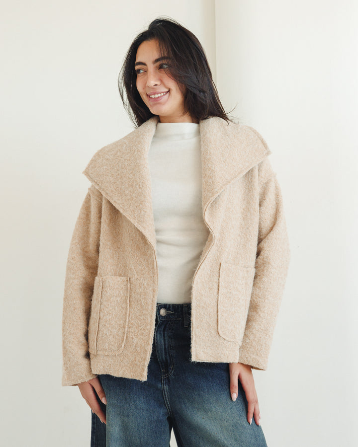 The Mohair Jacket in Beige