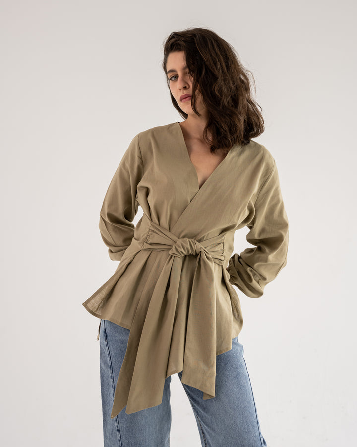 Palmer Blouse In Cafe