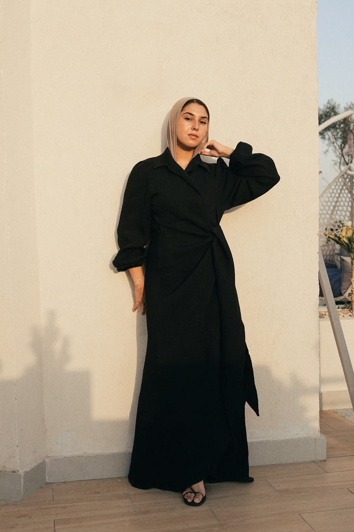 Serena-Air dress in black