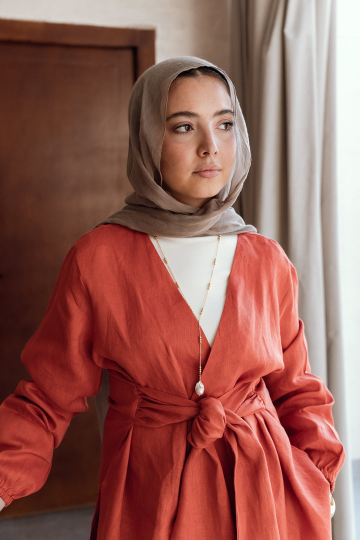 Palmer Blouse In Burnt Orange