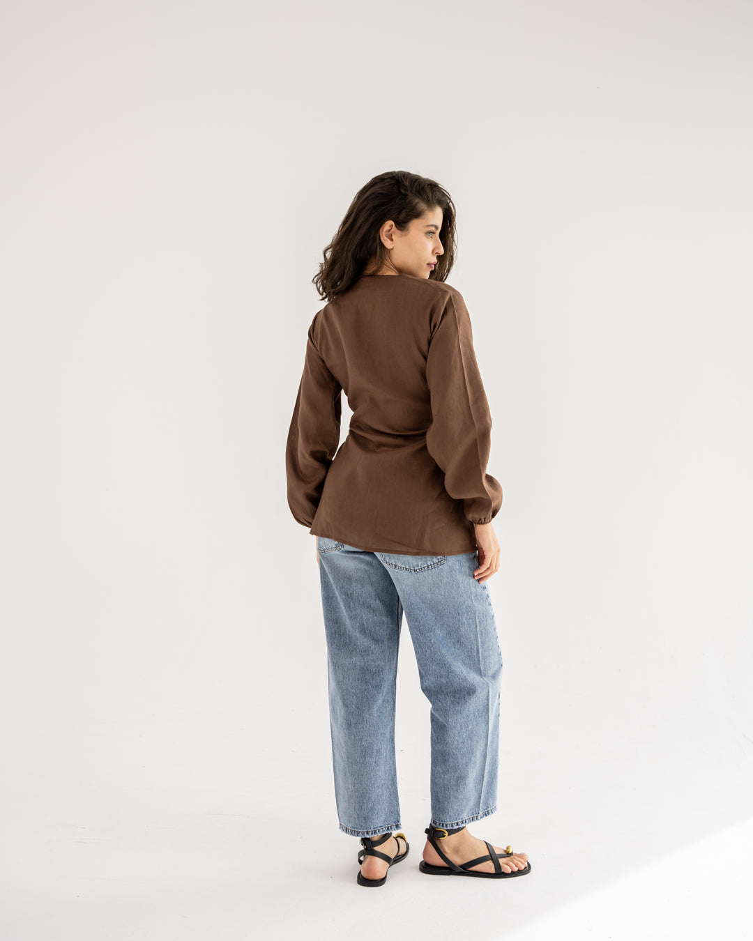 Palmer Blouse In Brown
