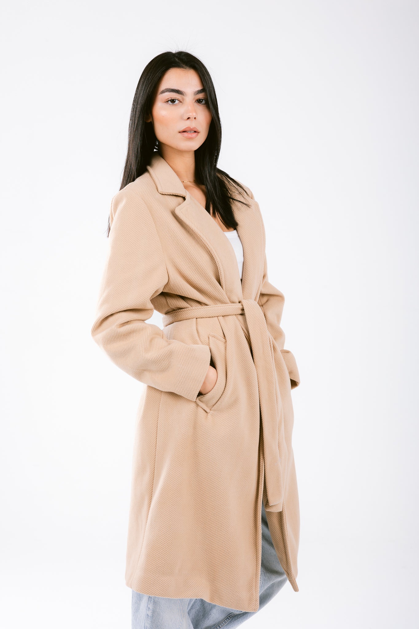 The perfect coat in beige