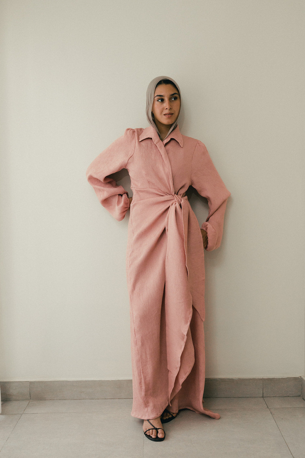 Serena-Air dress in rose